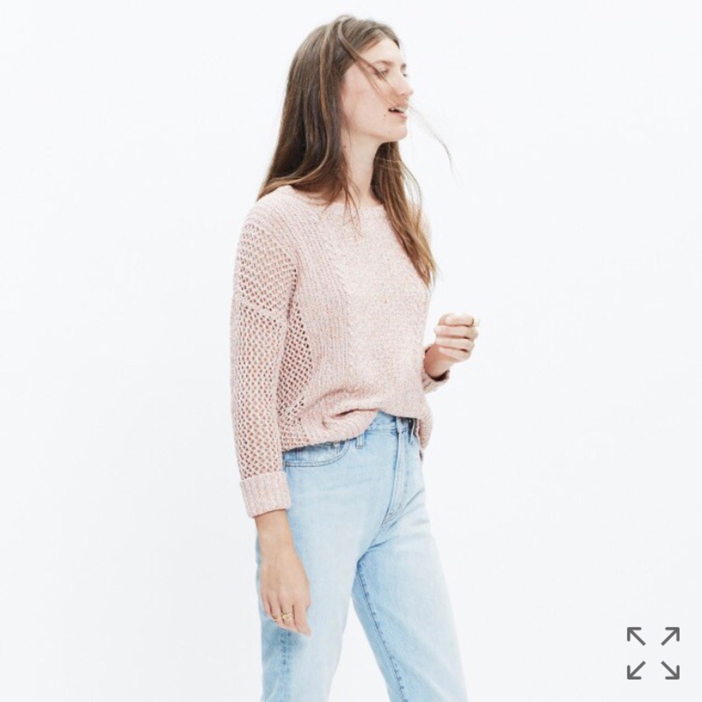 Madewell Marled Plaza Pullover Sweater